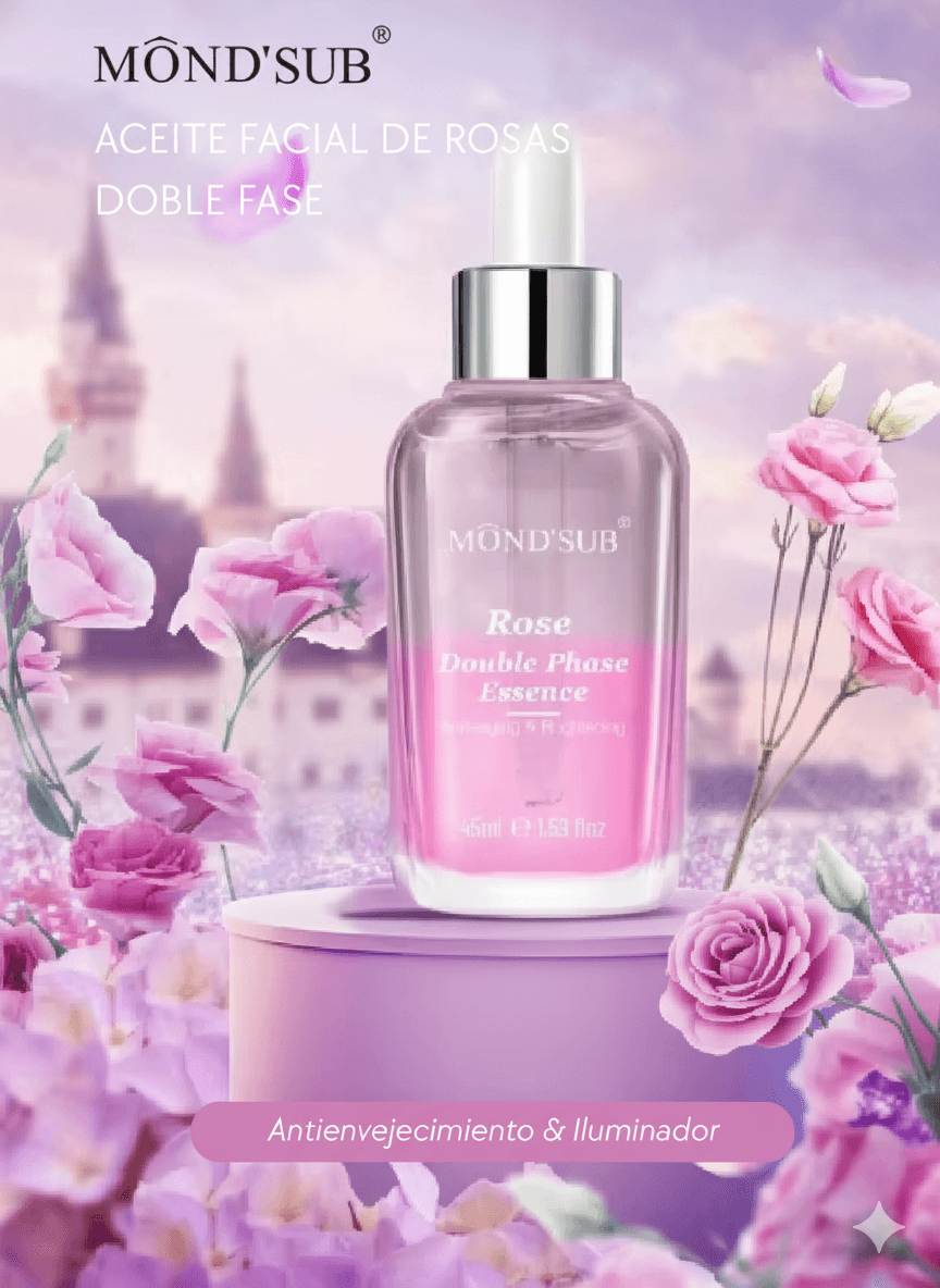 ACEITE FACIAL DE ROSAS DOBLE FASE