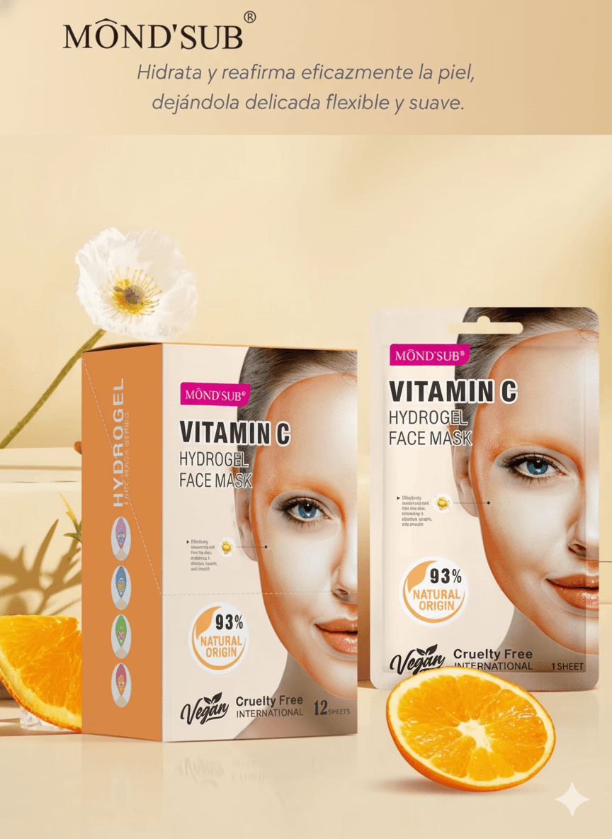 MONDSUB MASCARILLA DE HIDROGEL VITAMINA C
