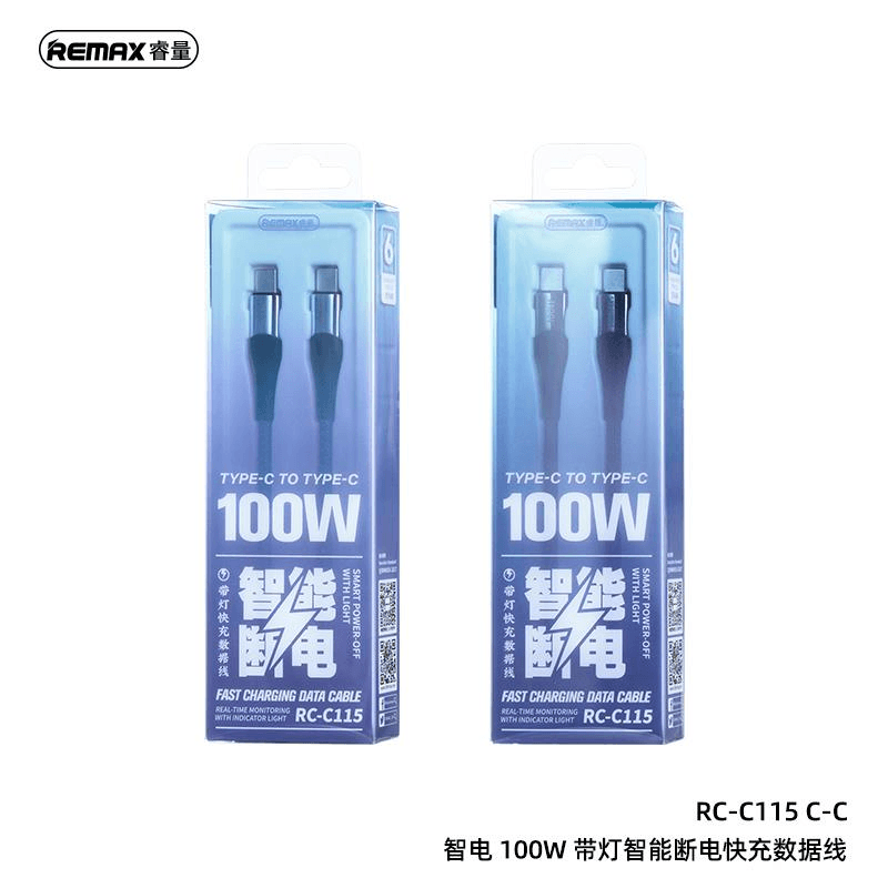 RC-C115 Cable de Datos con Carga Rápida Inteligente de 100W