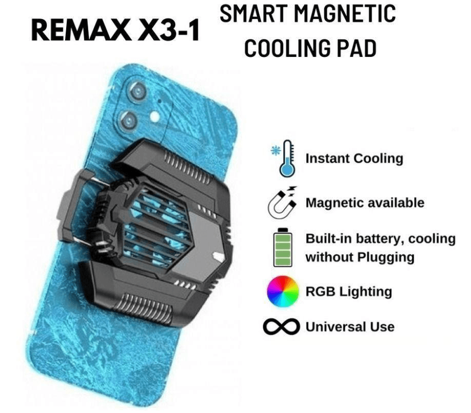 X3 Soporte Magnético Inteligente con Refrigeración para Dispositivos Apple y Android
